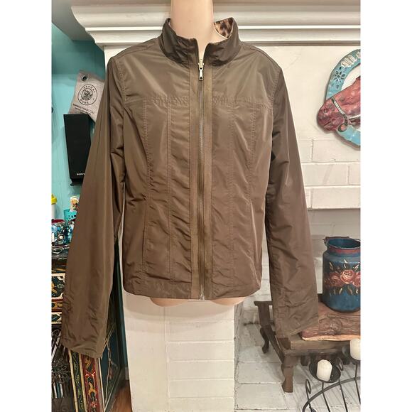 LAFAYETTE 148 REVERSIBLE LEOPARD ANIMAL PRINT JACKET 8 LIGHTWEIGHT - Picture 3 of 8